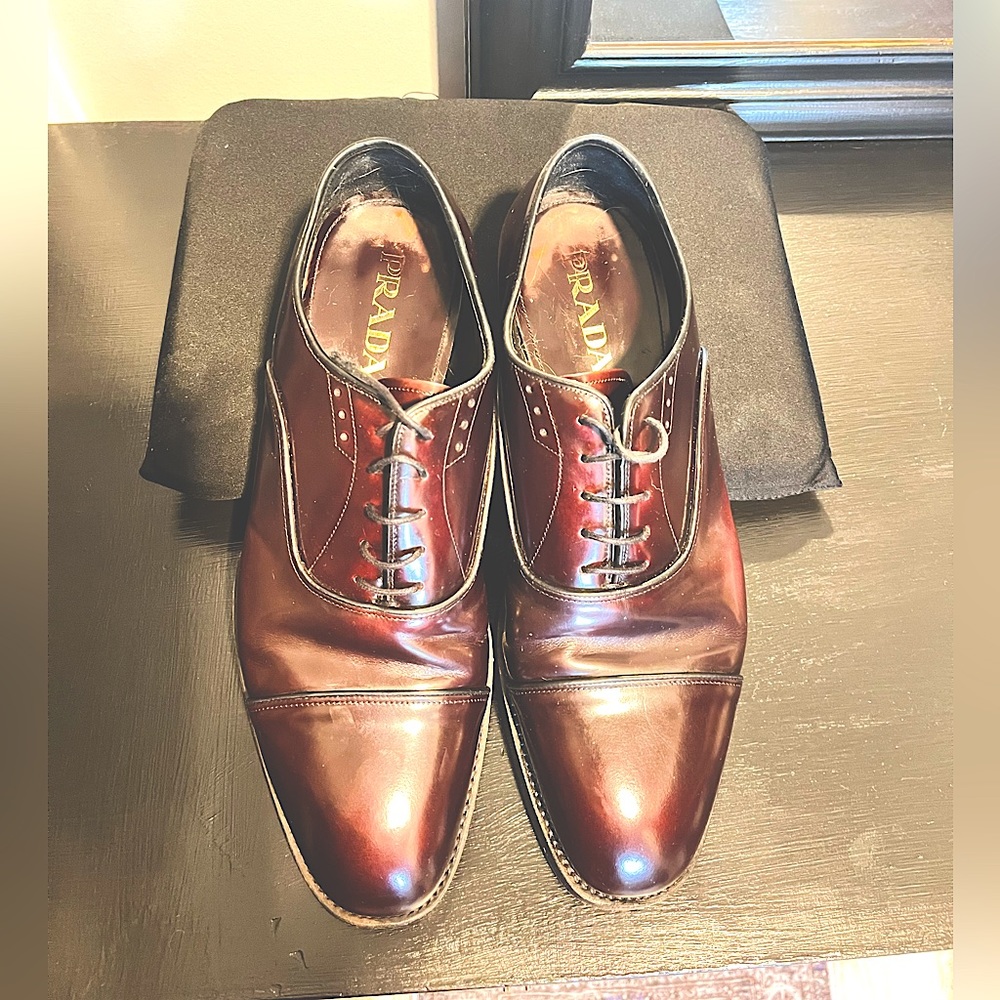 Prada leather oxfords-mens 9.5